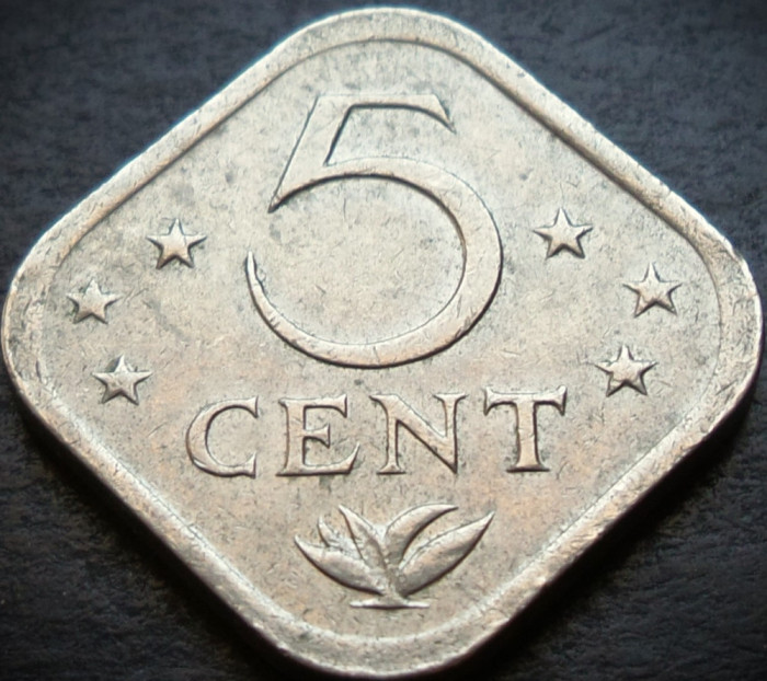 Moneda exotica 5 CENTI - ANTILELE OLANDEZE (Caraibe), anul 1982 * cod 547