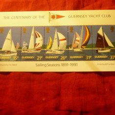 Bloc Guernsey 1991 - 100 Ani Club Yahting Guernsey