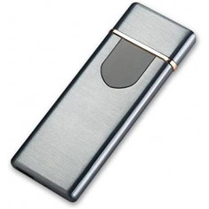 Bricheta Electrica USB cu Senzor si Acumulator Argintie