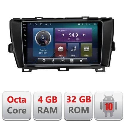 Navigatie Toyota Prius 2009-2014 C-TY39 Octa Core cu Android Radio Bluetooth Internet GPS WIFI 4+32GB CarStore Technology