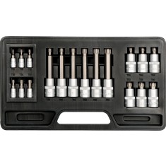 Trusa 18 biti torx prindere hexagonala 1/2 si 1/4 YATO