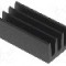 Radiator extrudat, aluminiu, 13mm x 6.3mm, neagra, FISCHER ELEKTRONIK - ICKSMDA13SA