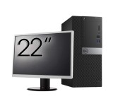 Pachet Second Hand Calculator DELL OptiPlex 5040 Tower, Intel Core i7-6700 3.40GHz, 8GB DDR3, 240GB SSD + Monitor 22 Inch NewTechnology Media