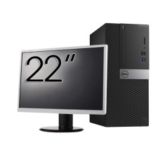 Pachet Second Hand Calculator DELL OptiPlex 5040 Tower, Intel Core i5-6500 3.20GHz, 8GB DDR3, 240GB SSD + Monitor 22 Inch NewTechnology Media