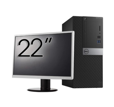 Pachet Second Hand Calculator DELL OptiPlex 5040 Tower, Intel Core i7-6700 3.40GHz, 8GB DDR3, 240GB SSD + Monitor 22 Inch NewTechnology Media foto