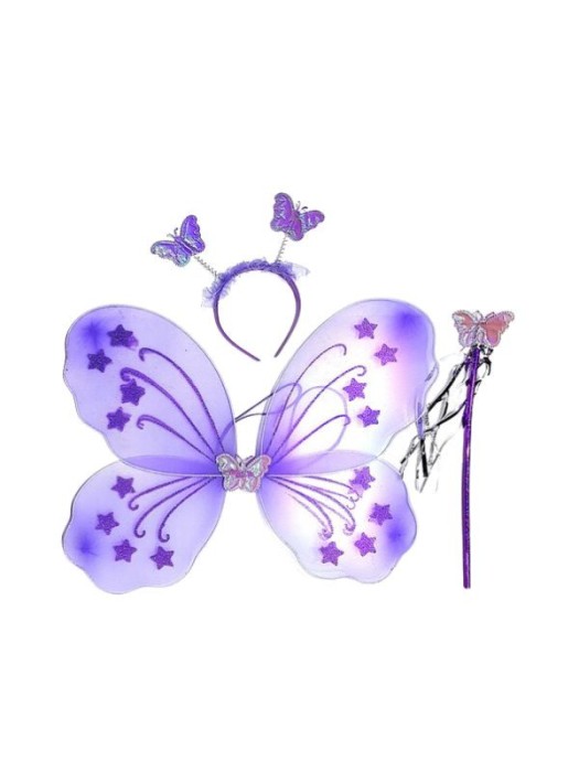 Set accesorii fluturas mov