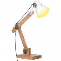 Lampa de birou industriala, alb, 58x18x90 cm, E27, rotund GartenMobel Dekor
