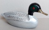 Rata salbatica turnata din alama, vopsita realist si cu finisaje deosebite, obiect decor sau momeala de uscat pasari de vanat