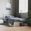 VidaXL Cadru pat metalic cu tăblie, alb, 90x200 cm 355505