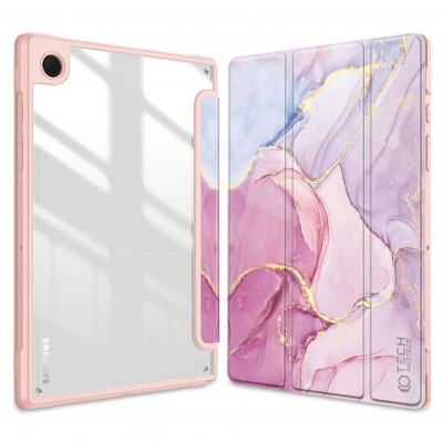 Husa Tech-Protect Smartcase Hybrid pentru Samsung Galaxy Tab A8 10,5 X200/X205 Marble foto