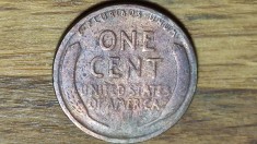 SUA / USA -moneda colectie an rar- one 1 cent 1920 - Lincoln -Wheat Ears Reverse