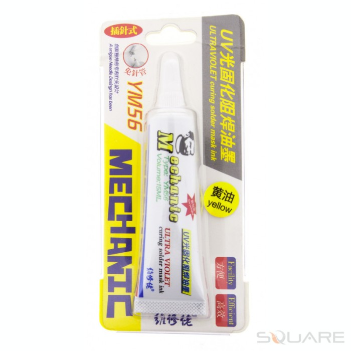Consumabile Mechanic YM56, Pinpoint UV Light Curing Solder Mask Ink, 15ml, Yellow