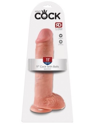 Dildo 11&amp;quot; Cock with Balls, Light foto