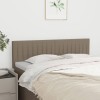 VidaXL Tăblii de pat, 2 buc., gri taupe, 72x5x78/88 cm, textil 346246