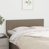 vidaXL Tăblii de pat, 2 buc., gri taupe, 72x5x78/88 cm, textil
