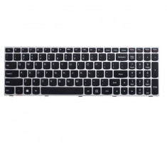 Tastatura laptop noua LENOVO G500S G50-70 Silver Frame Black US (WIN 8) US foto