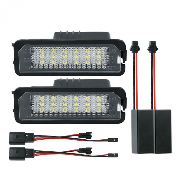 Set 2 lampi led numar VW GOLF 4,5,6 EOS, LUPO, POLO, Seat