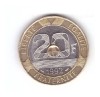 Moneda Franta 20 francs/franci 1992, stare foarte buna, curata, Europa, Cupru-Nichel