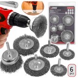 Set 6 perii sarma inox pentru bormasina, Verke