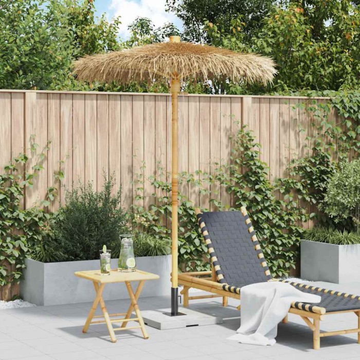 vidaXL Umbrelă Tiki cu baldachin din frunze de banană 150 cm bambus