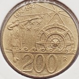 2678 San Marino 200 Lire 1992 Colombus Discovery of America km 285