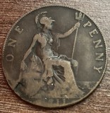 C50 - Moneda foarte veche - Anglia - one penny - 1911