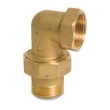 Fiting filet de alamă radiator cot 90&deg; 1&quot; IG x 1&quot; AG tip etanșare conică
