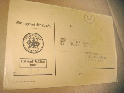 A551-I-Lot 10 scrisori al 3 lea Reich plicuri si Carti Postale de banca. foto