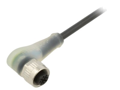 Cablu BALLUFF M12 5 pini unghi 5m pentru senzori și automatizări BCC M425-0000-1A-010-PX0434-050 foto