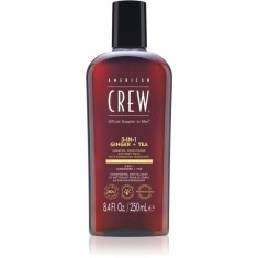 American Crew 3 in 1 Ginger + Tea șampon, balsam și gel de duș 3 &icirc;n 1 pentru barbati 250 ml