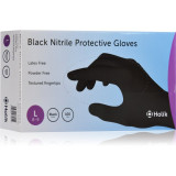 Hol&iacute;k Nitril Black mănuși de protecție din nitril, fără pudră mărime L 2x50 buc