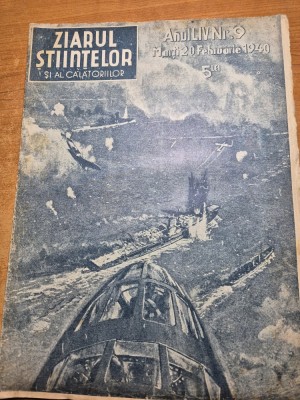 ziarul stiintelor si al calatoriilor 20 februarie 1940 - aviatia comerciala romana foto