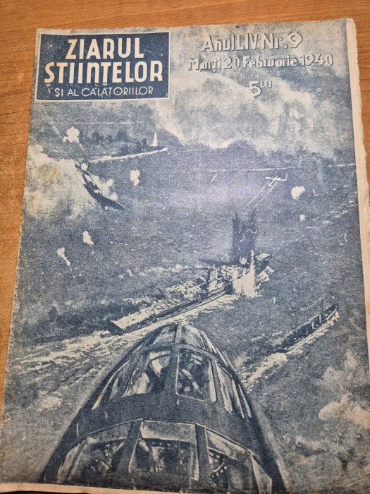 ziarul stiintelor si al calatoriilor 20 februarie 1940 - aviatia comerciala romana