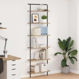 VidaXL Raft pentru cărți stejar artizanal 60 x 24 x 203 cm
