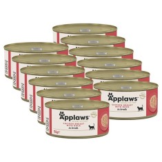 Applaws Hrana conservata pentru pisici cu piept de pui ?i ra?a in bulion 12 x 156 g foto