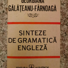 Sinteze De Gramatica Engleza - Georgiana Galateanu-firnoaga ,552976