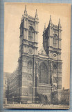 AX 315 CP VECHE -WESTMINSTER ABBEY, WEST FRONT-LONDRA, Necirculata, Printata