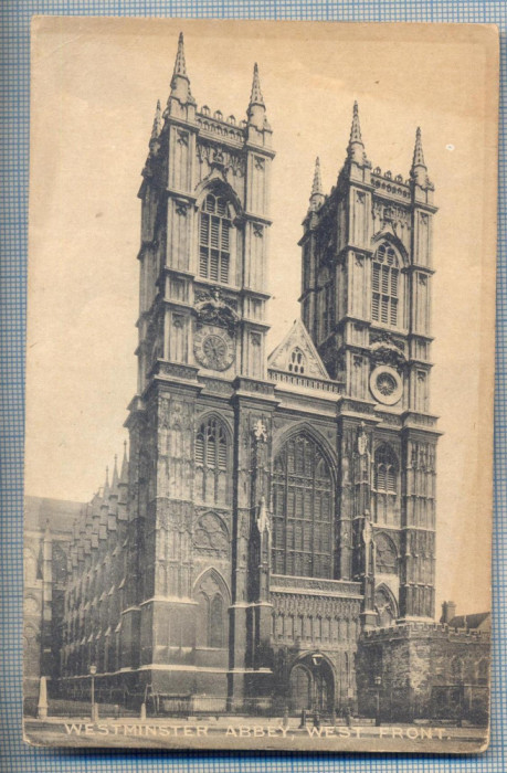 AX 315 CP VECHE -WESTMINSTER ABBEY, WEST FRONT-LONDRA