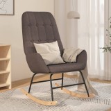 Cumpara ieftin Scaun balansoar, gri &icirc;nchis, material textil