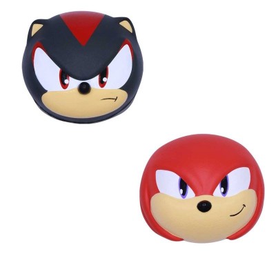 Set 2 jucarii squish Sonic, Sadow si Knuckles, 6cm foto