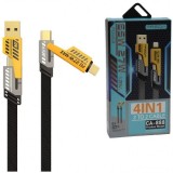 Cablu Incarcare Rapida Telefon si Date 4in1 Super Fast PD 27W USB 65W 1.2m CA888 4 Mufe 2B048 XXM