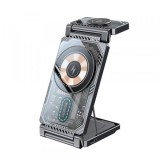 Incarcator Retea Wireless Yesido DS25 3in1, 15W, 1.67A, Negru, Universal