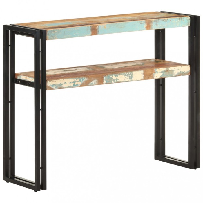 vidaXL Masă consolă, 90x30x75 cm, lemn masiv reciclat