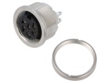 Conector M16 PIN 6 IP67 BINDER Soclu Mamă 250V 5A Lipire 18AWG