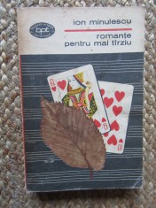 Ion Minulescu - Romante pentru mai tarziu