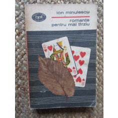 Ion Minulescu - Romante pentru mai tarziu