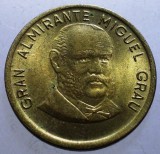 1.020 PERU MIGUEL GRAU 10 CENTIMOS 1985 XF/AUNC