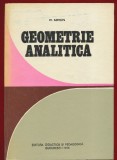 R. Miron, "Geometrie analitica" - EDP - 1976