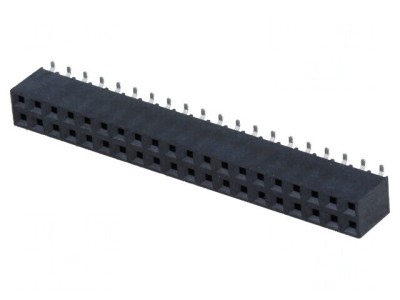 Conector șiruri pini soclu mamă 40 verticale 2,54mm SMT foto