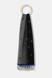 Paul Smith esarfa de lana culoarea negru, modelator, M1A-150C-T711